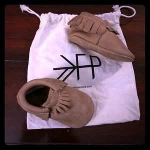 Freshly Picked Weathered Brown Moccasins. Size 3